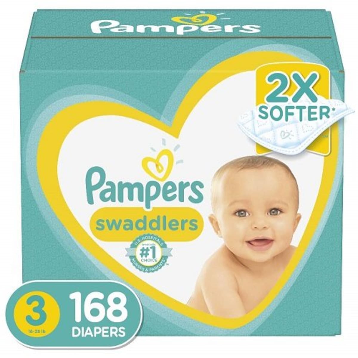 168 pampers swaddlers size 2 sales