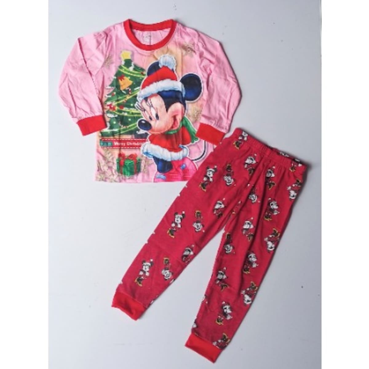 Minnie Mouse Christmas Theme Girls Pyjamas Set Konga Online Shopping