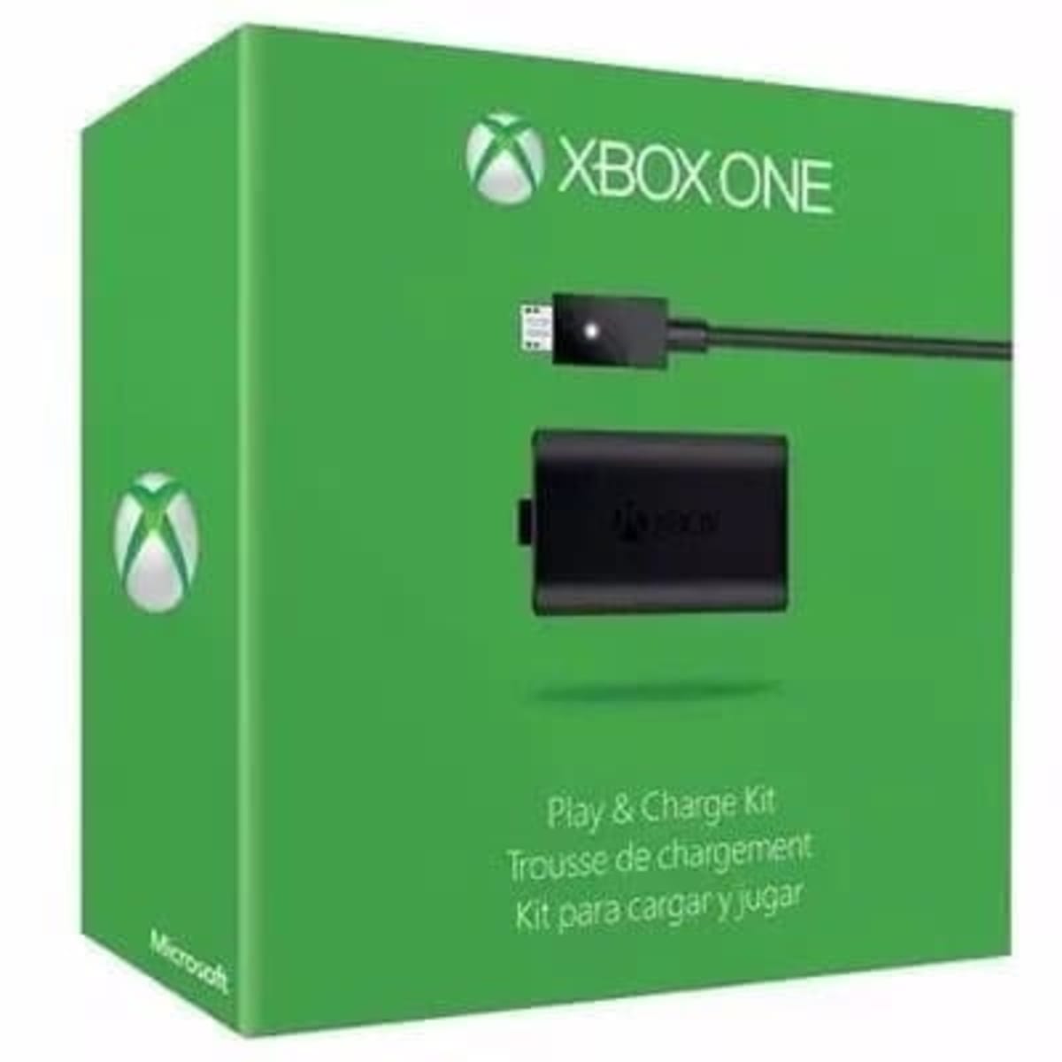 Xbox one s play and deals charge kit white