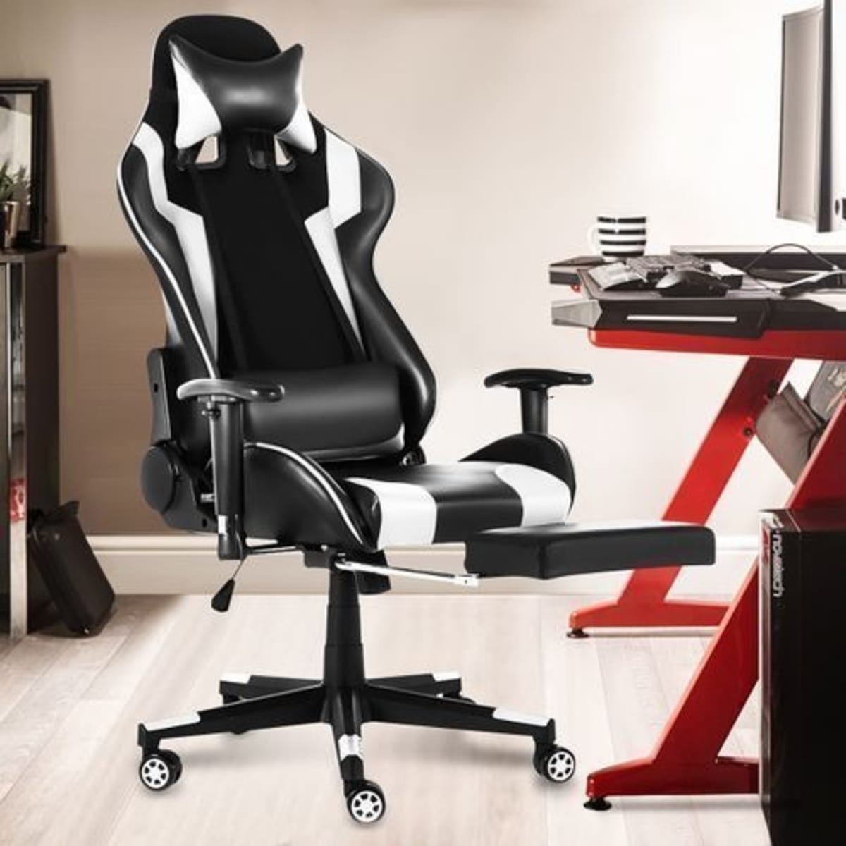 Stylish Racing Style Gaming Chair With Footrest Konga Online