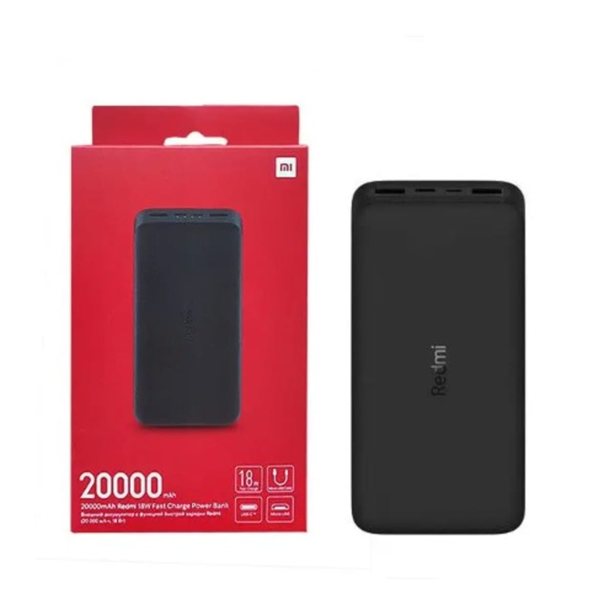 Xiaomi Redmi Power Bank - 20000mAh - 18W - Black
