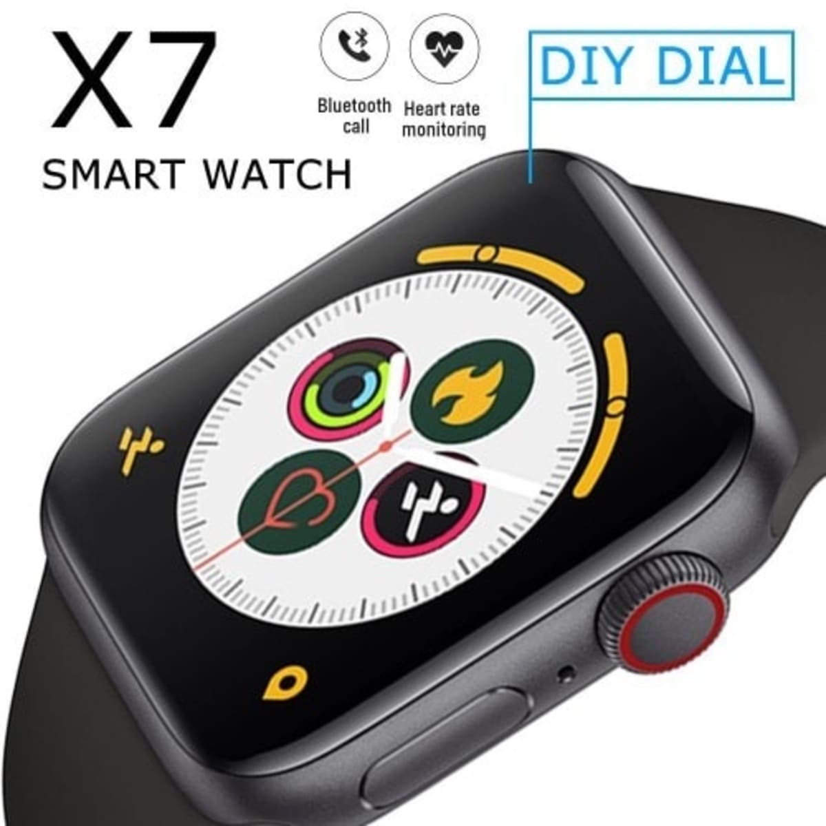 Smart watch top x7 black
