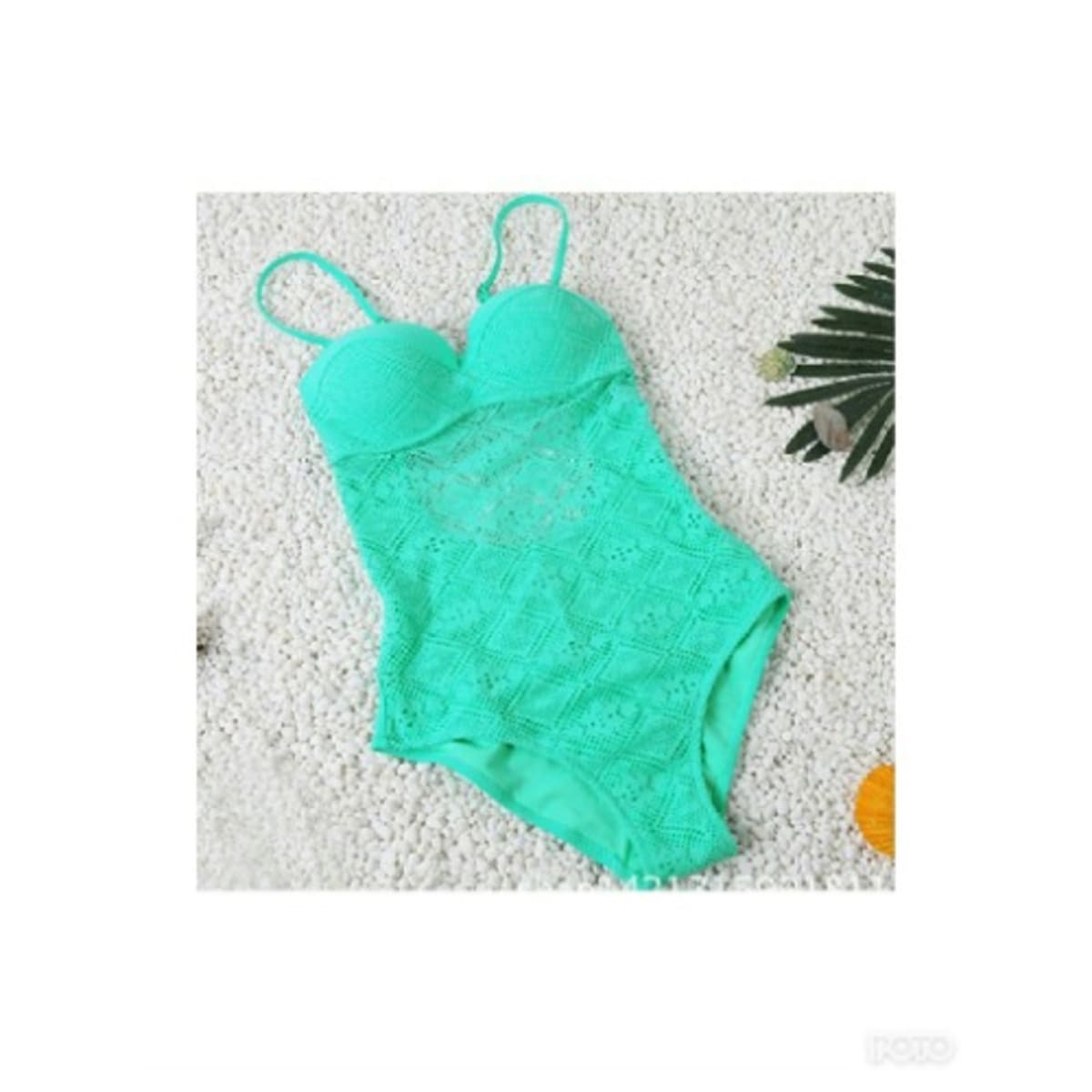 Light green discount one piece swimsuit