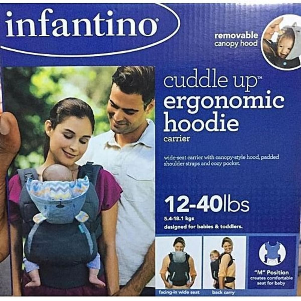 Infantino cuddle up cheap ergo hoodie carrier