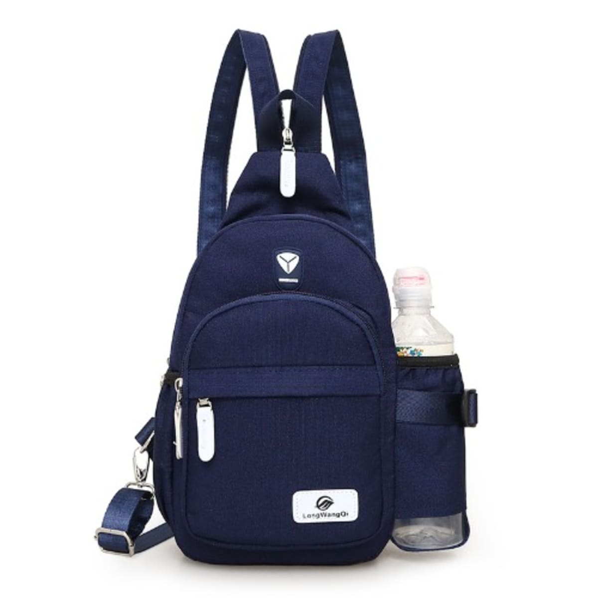 Women's backpack with clearance drink holder
