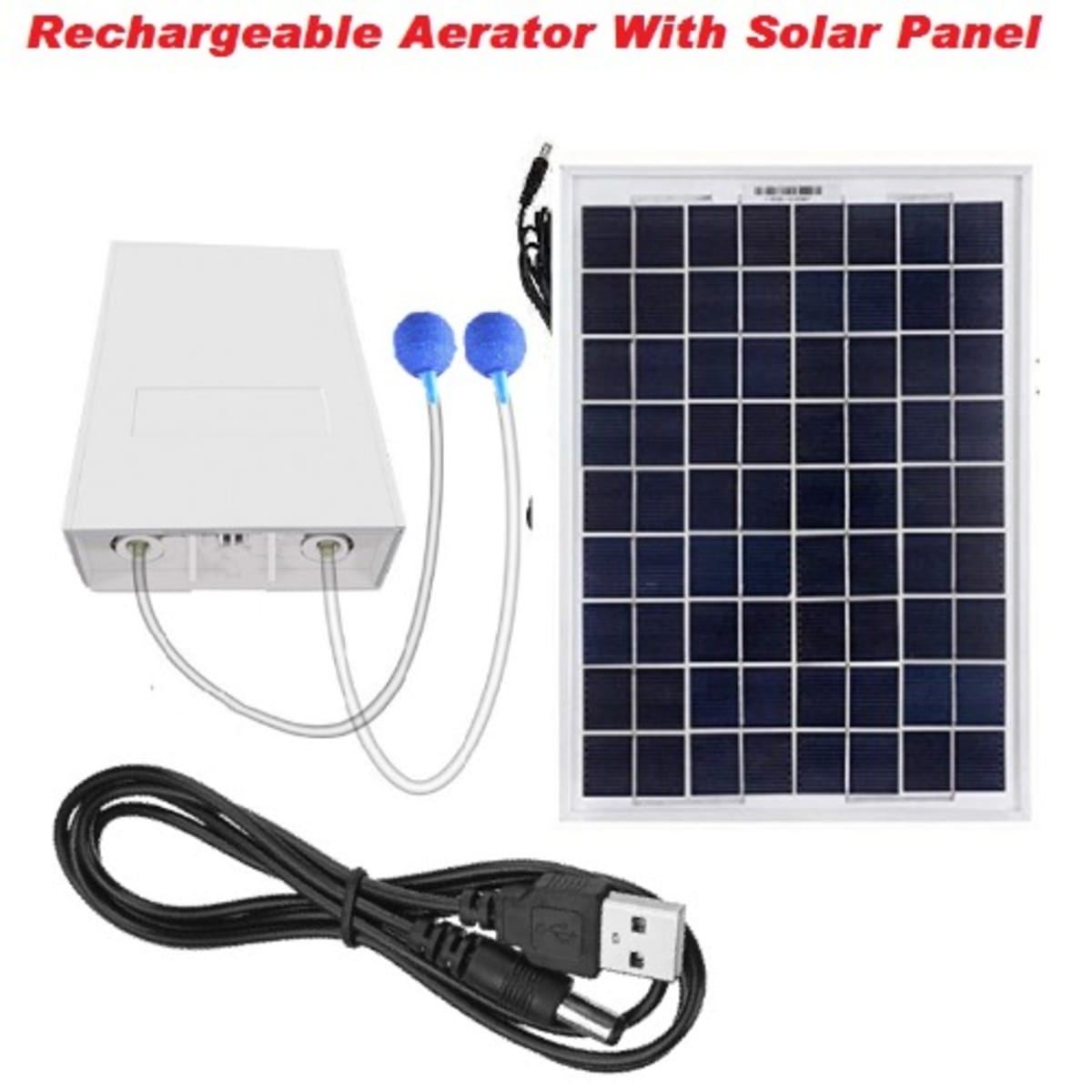 Ac Dc Charging Rechargeable Aquarium Oxygen Pump Aerator With