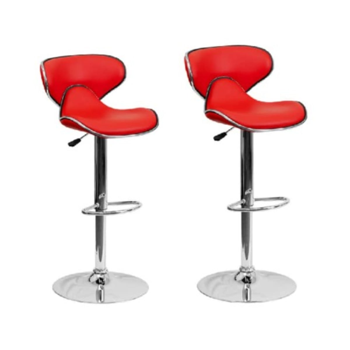 Red and sales chrome bar stools