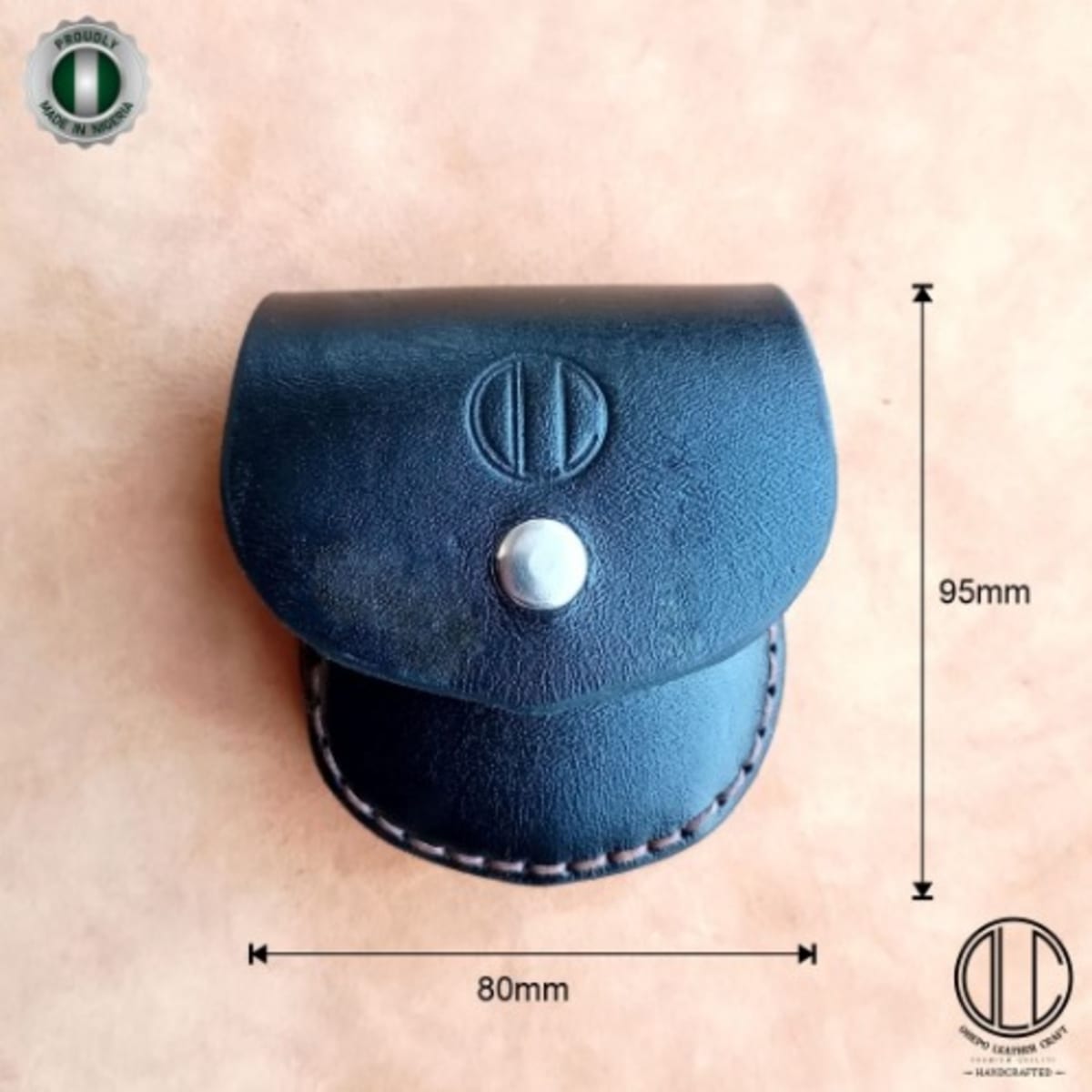 Black leather belt pouch sale