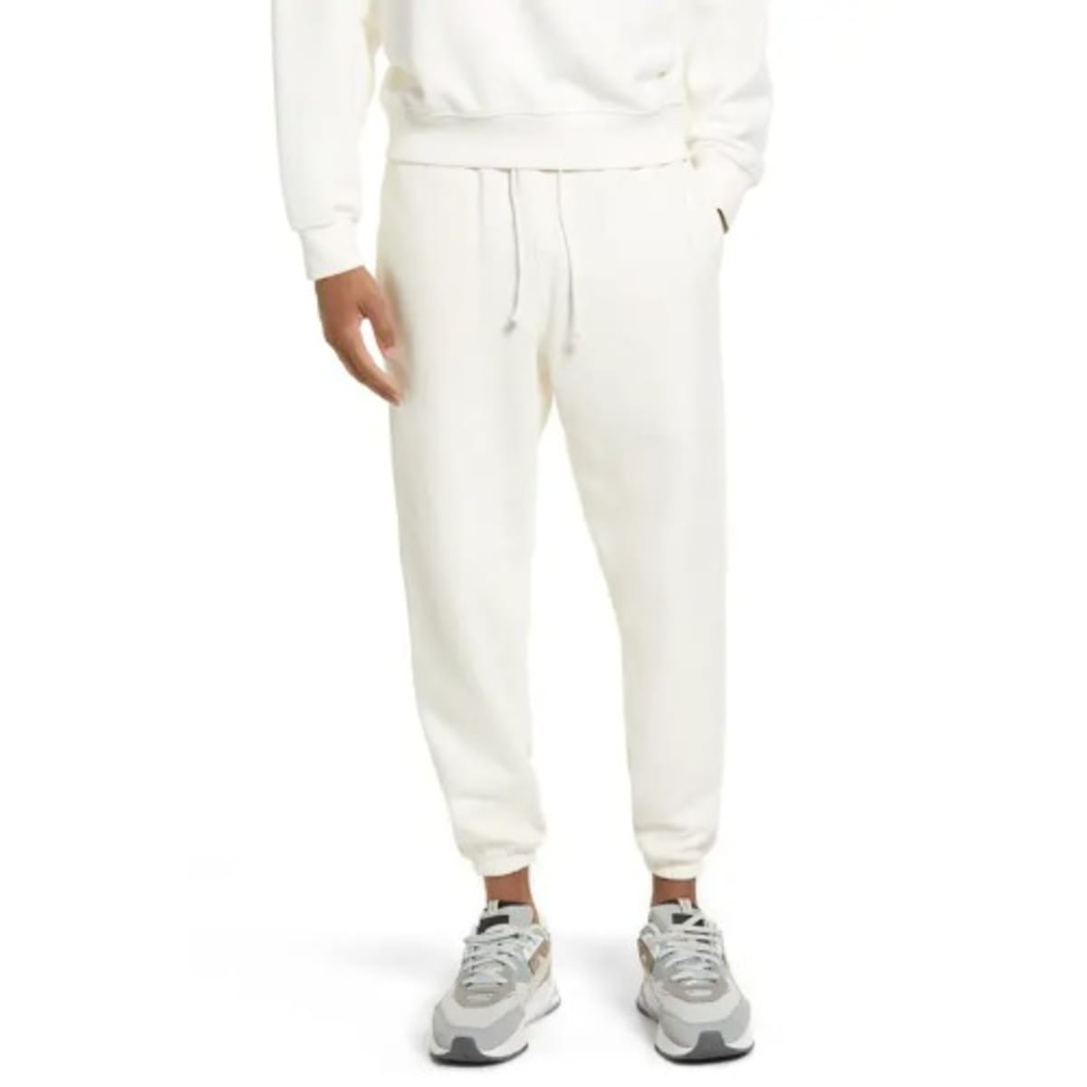 Plain white hot sale joggers