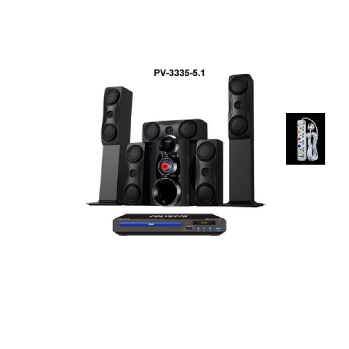 Polystar 5.1ch High Class Home Theatre Speaker Pv 3335 5.1 With