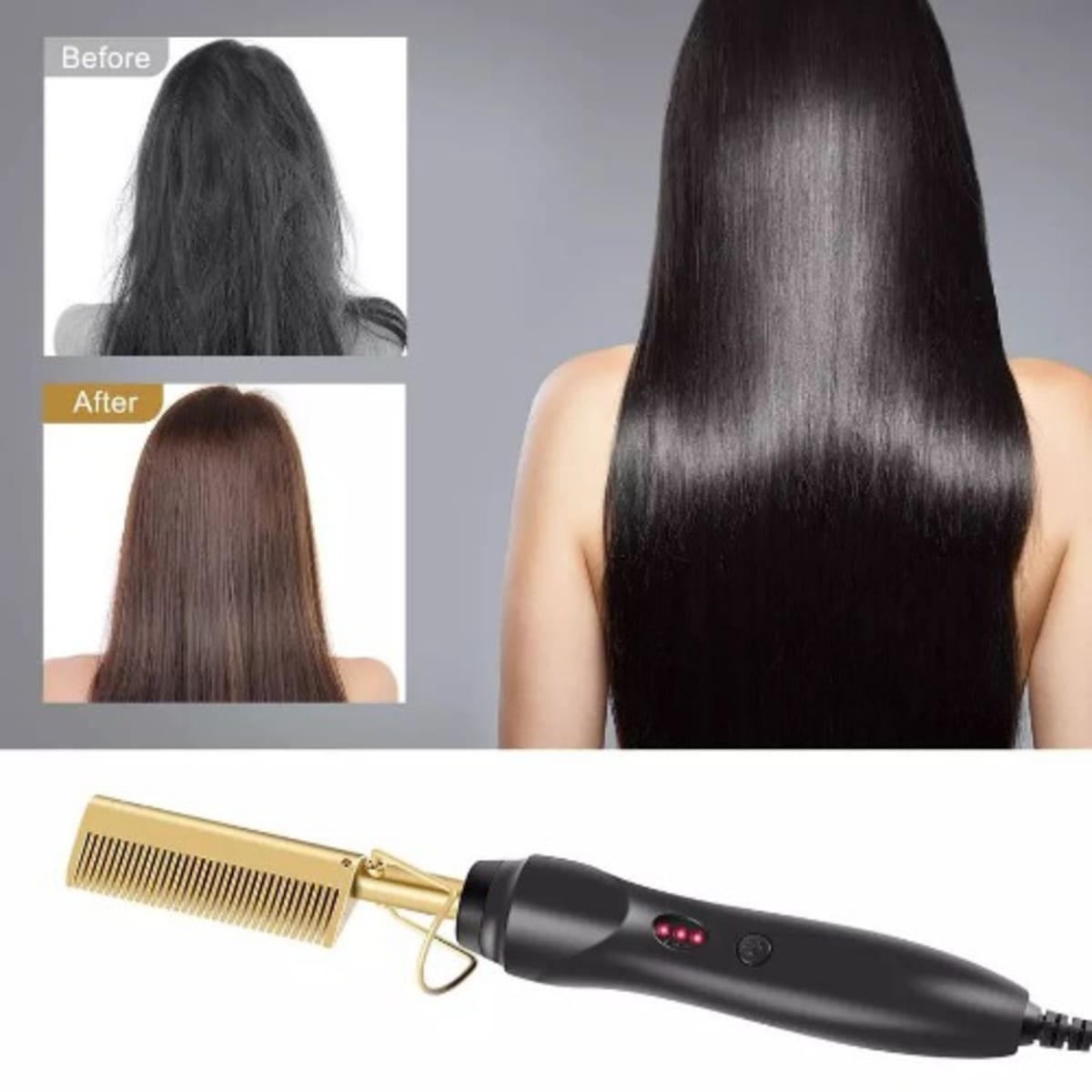 Hair Straightener Electric Hot Comb 110 240v 42W Konga