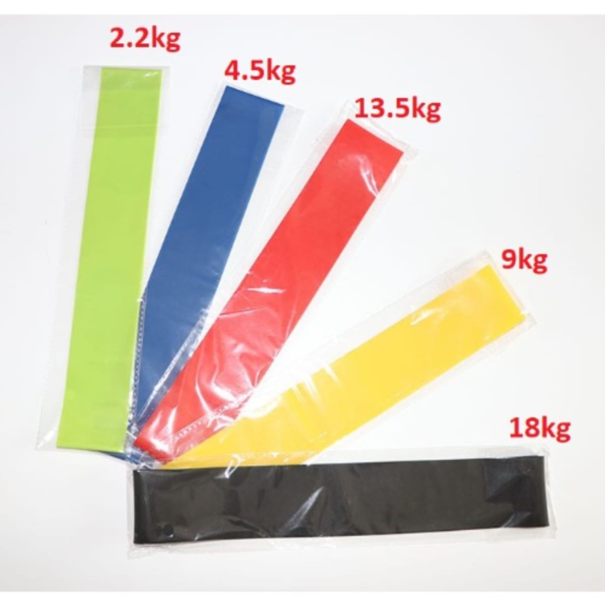 Generic Resistance Bands Fitness Exercise Bands Elastic Set 5 In 1