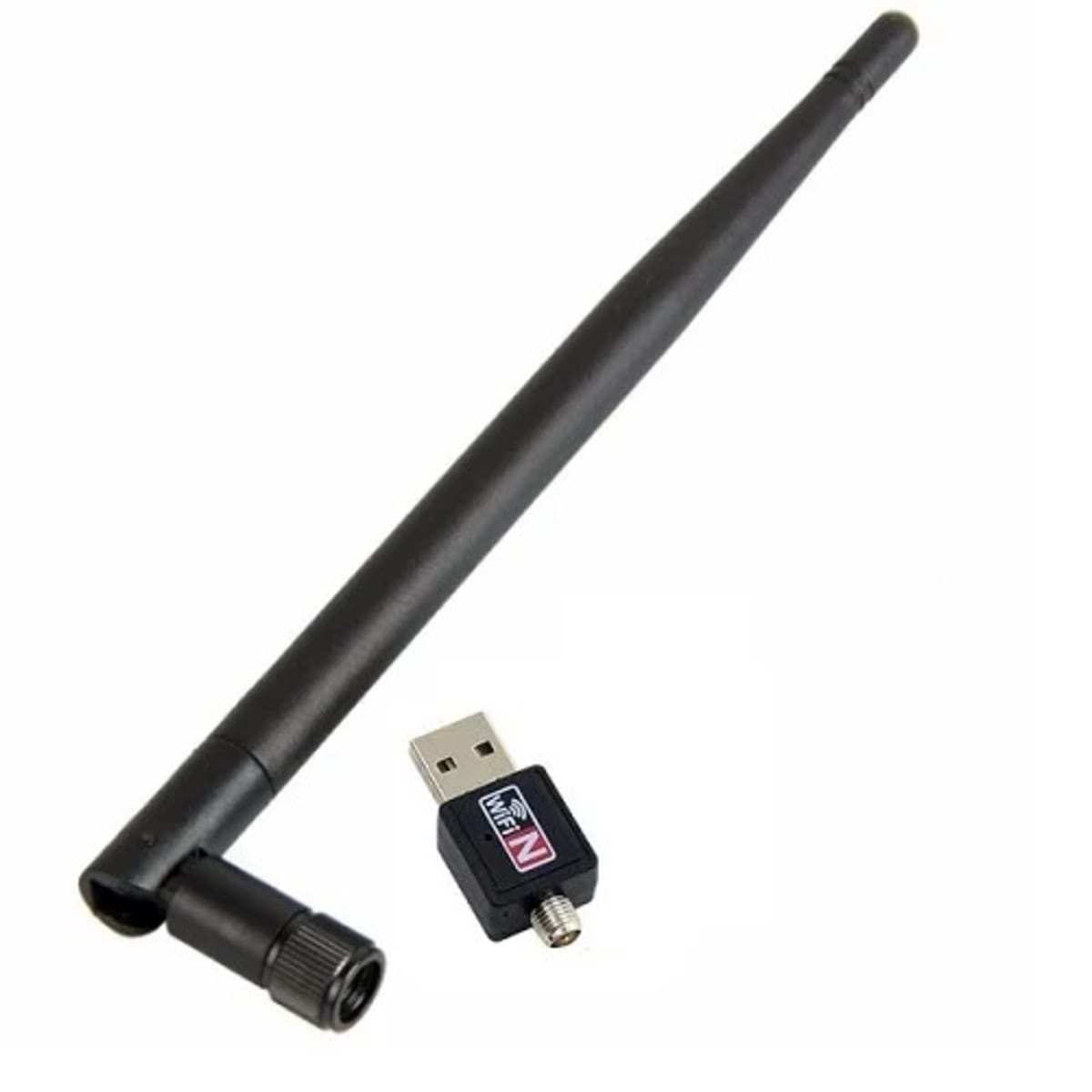 Wireless USB 2.0 - Antenne WiFi - 802.11N -Noir - Gixcor