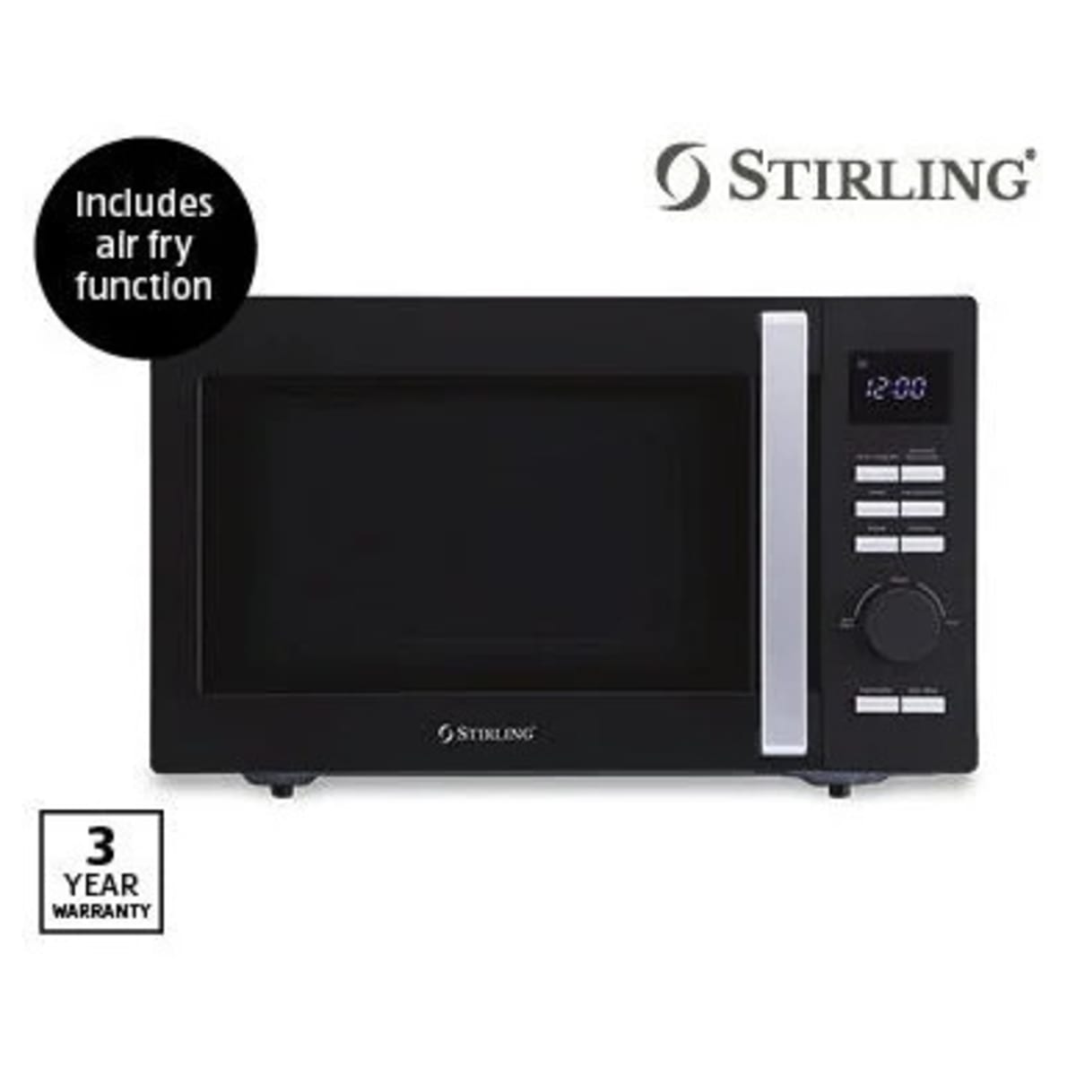 Stirling 30l microwave oven best sale with air fry function