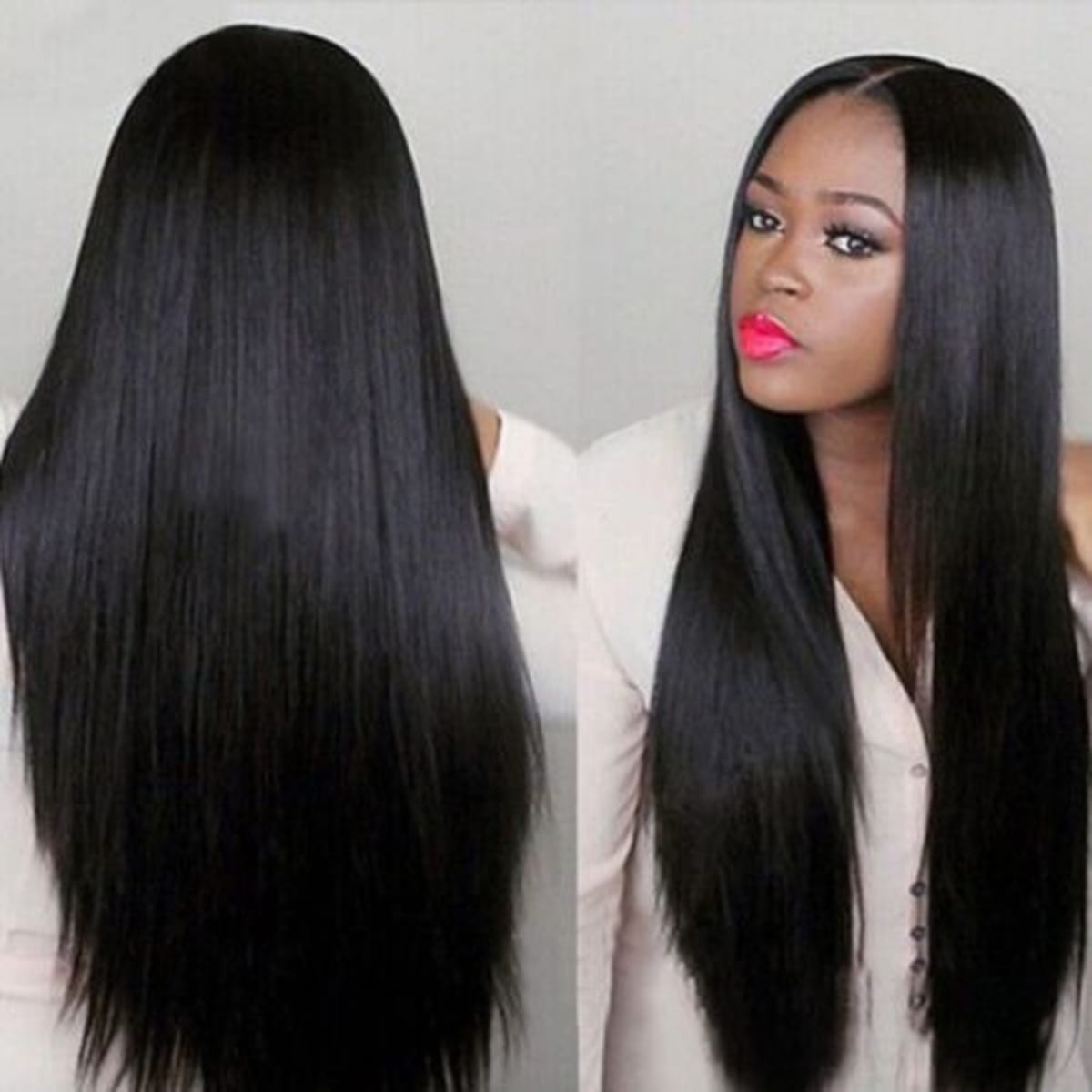 Long outlet straight wig
