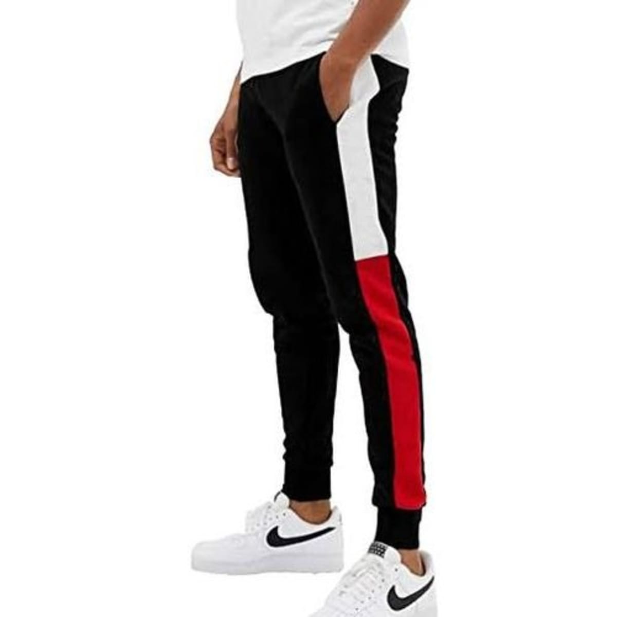 Patchwork best sale joggers mens