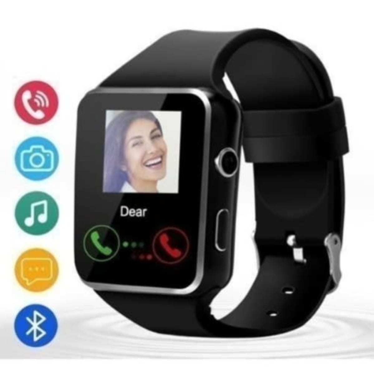 X6 Smartwatch For Android And iPhone Devices Black Konga