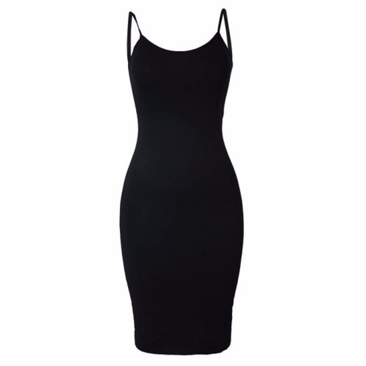 Sleeveless Bodycon Midi Pencil Gown Black Konga Online Shopping