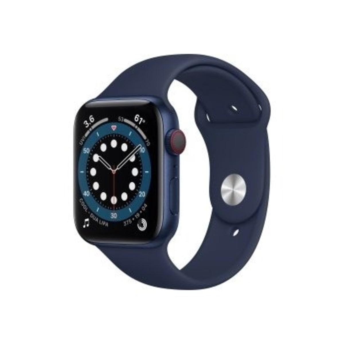 Apple watch series 6 blue outlet aluminum case deep navy sport band