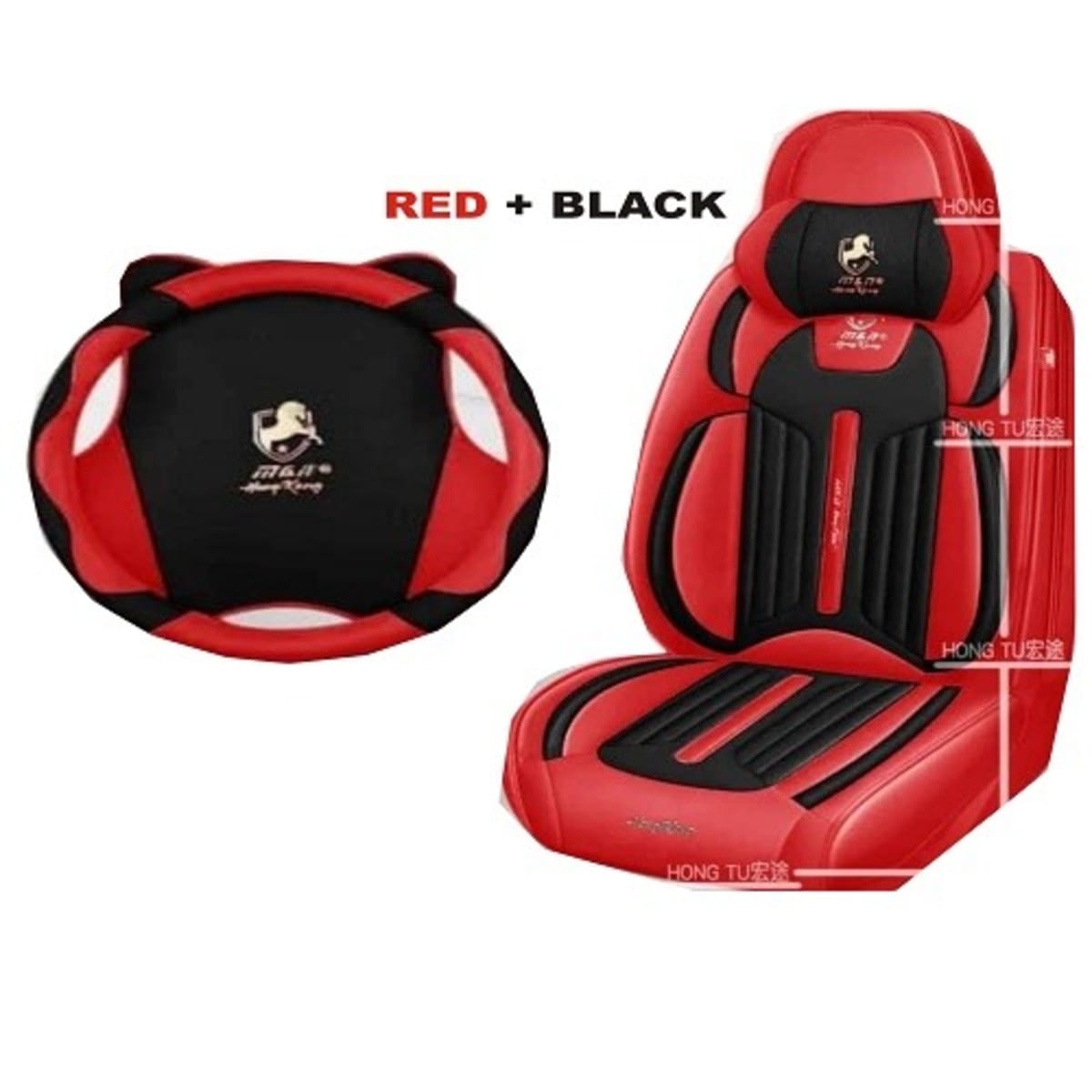 Leather Seat Cover Complete Set For 5seat Car - Suv