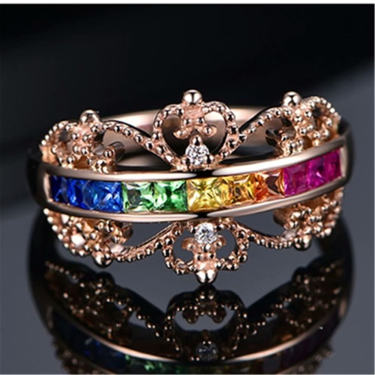 Crown style rings store