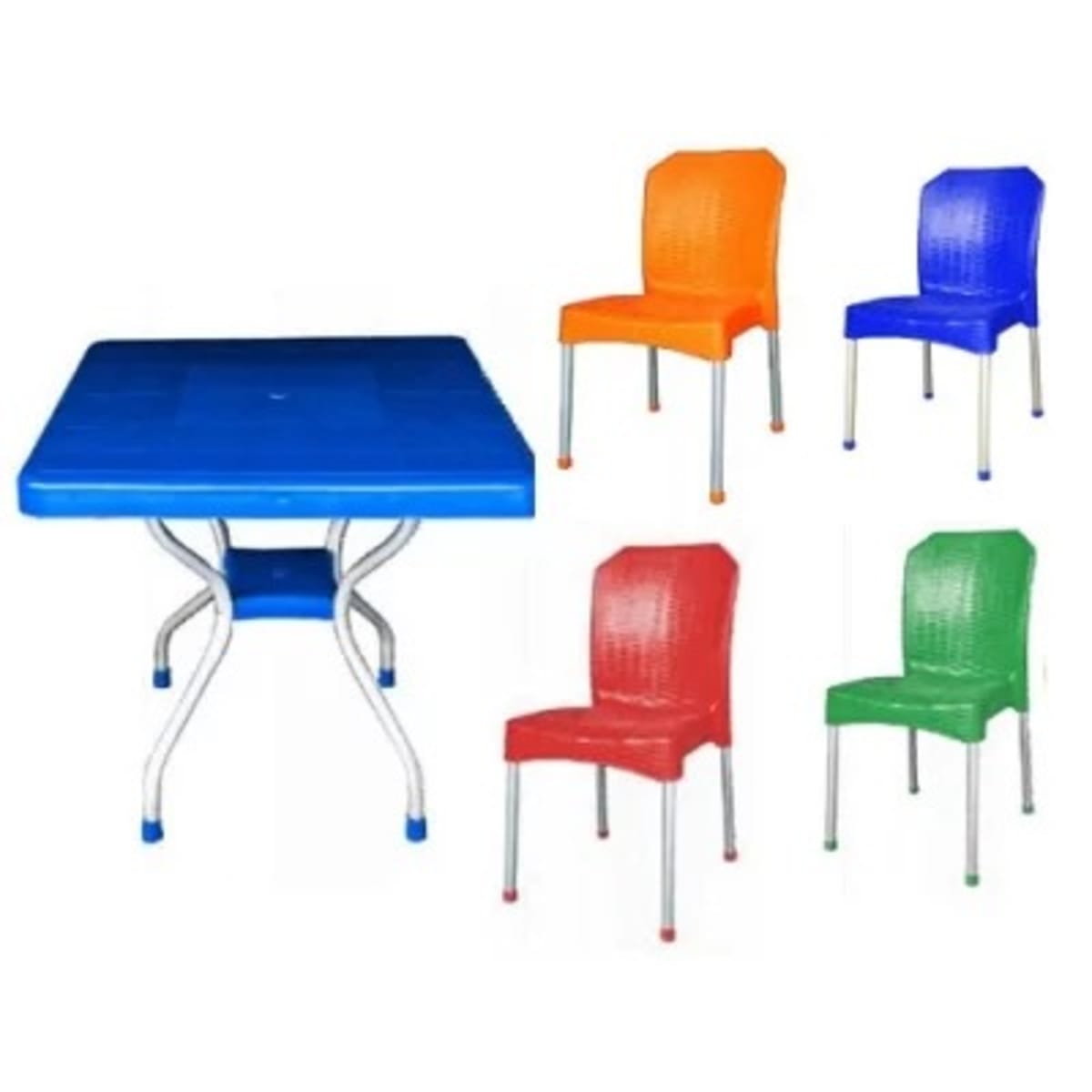 Plastic Armless Chair With Aluminum Legs Aluminum Legs Plastic