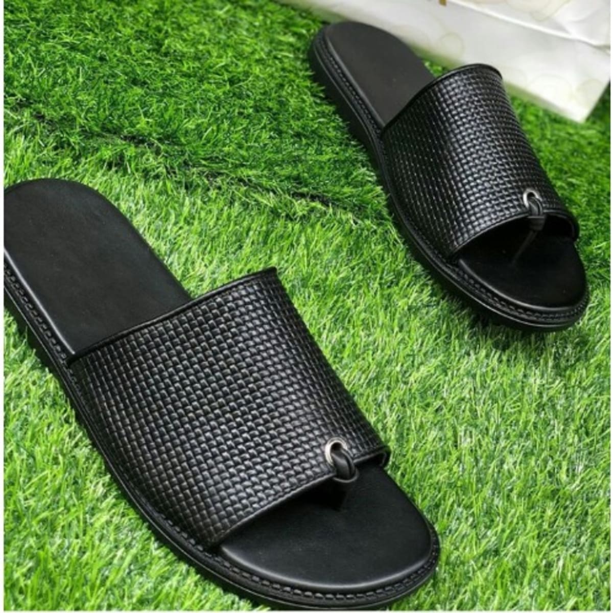 Rubber slippers with on sale holes
