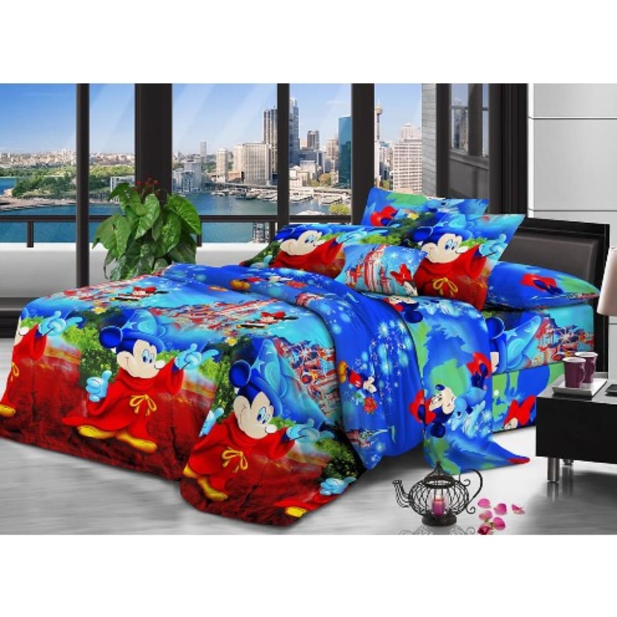 Cartoon Bed Sheet 2 Pillow Cases 4 x 6 Feet Konga Online