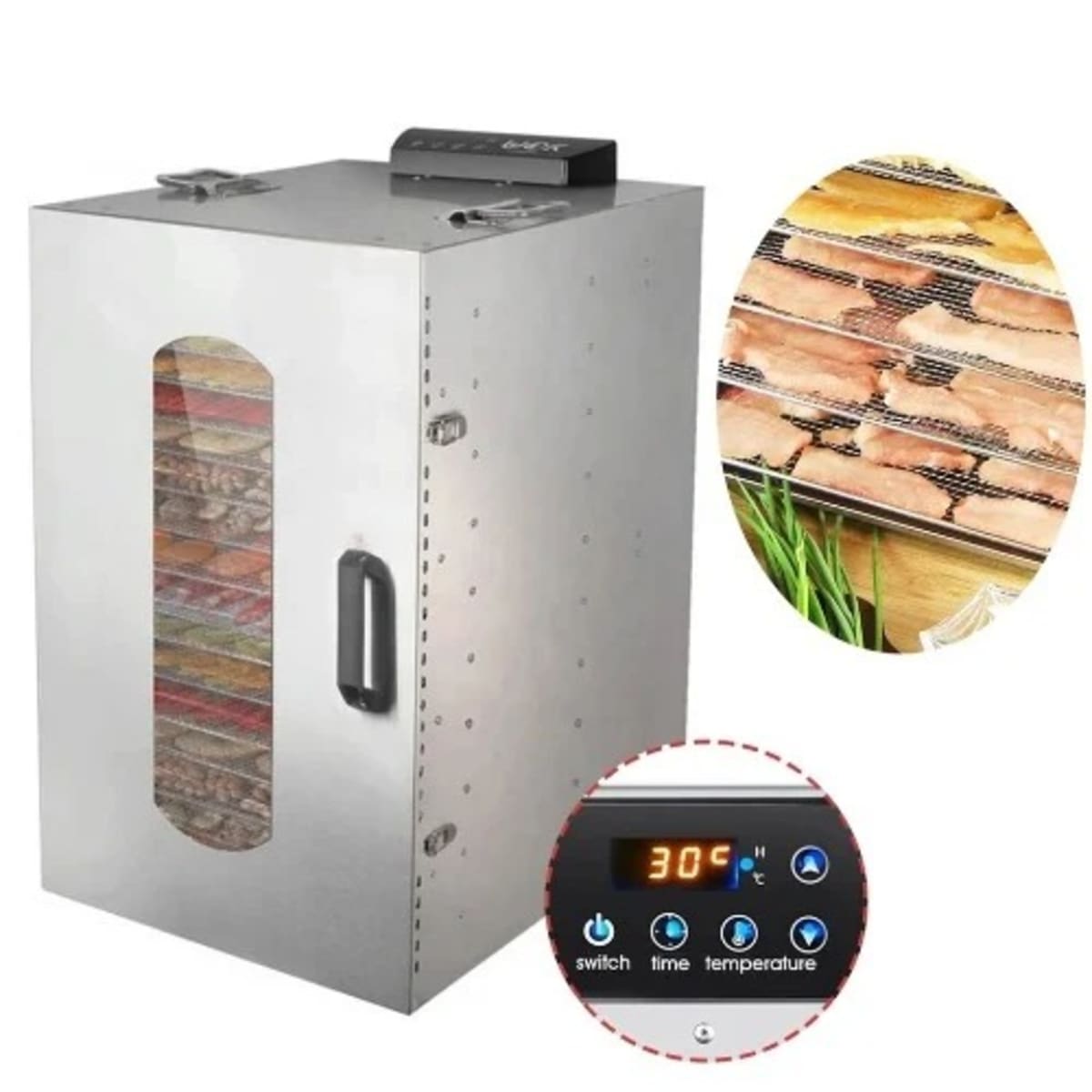 20 Trays Commercial Food Dehydrators Machine 1500W Food Dryer for