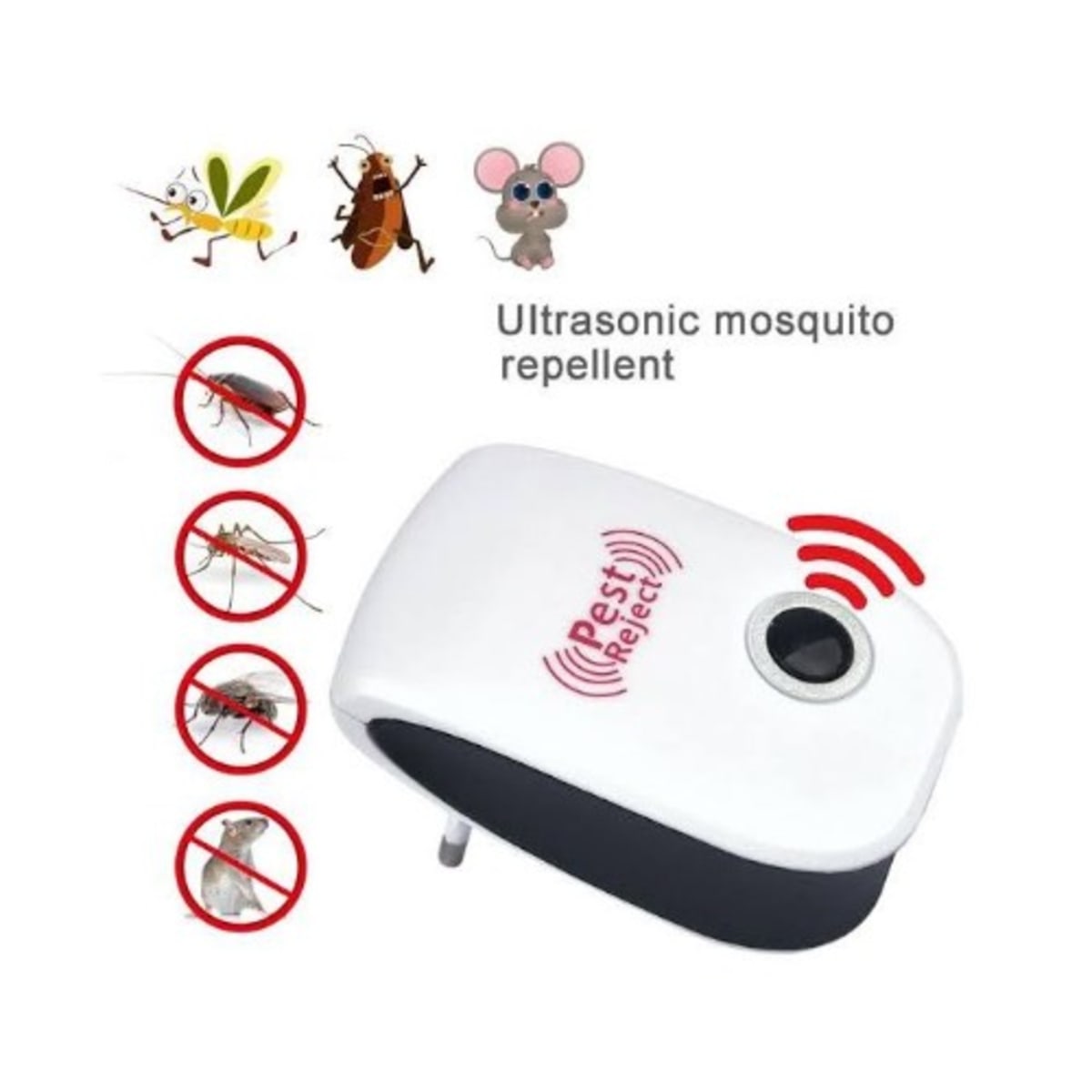 Pest Reject Ultrasonic Electronic Pest Repellent - 1 Piece