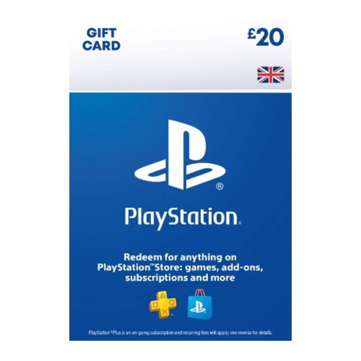 Sony PlayStation Store Network PSN UK 20 GBP Gift Card Konga