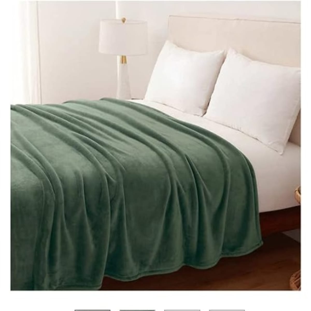 Berkshire Loft Twin Blanket Green 66 X 92