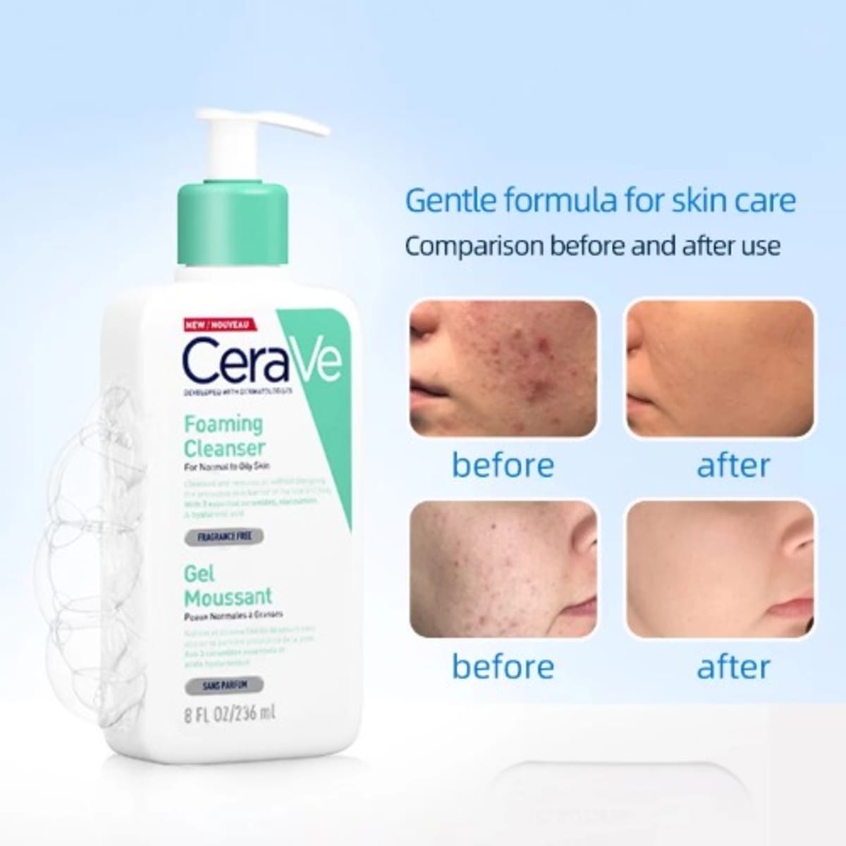 Cerave Foaming Cleanser For Normal To Oily Skin 236ml | Konga Online Shopping