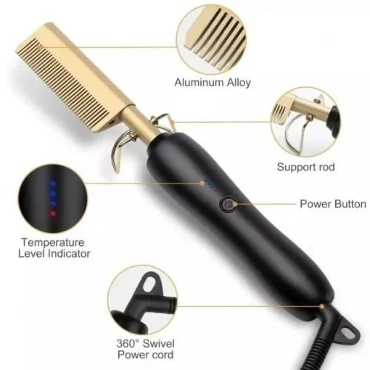 Electric Hot Hair Straightening Comb 110 240V Konga Online