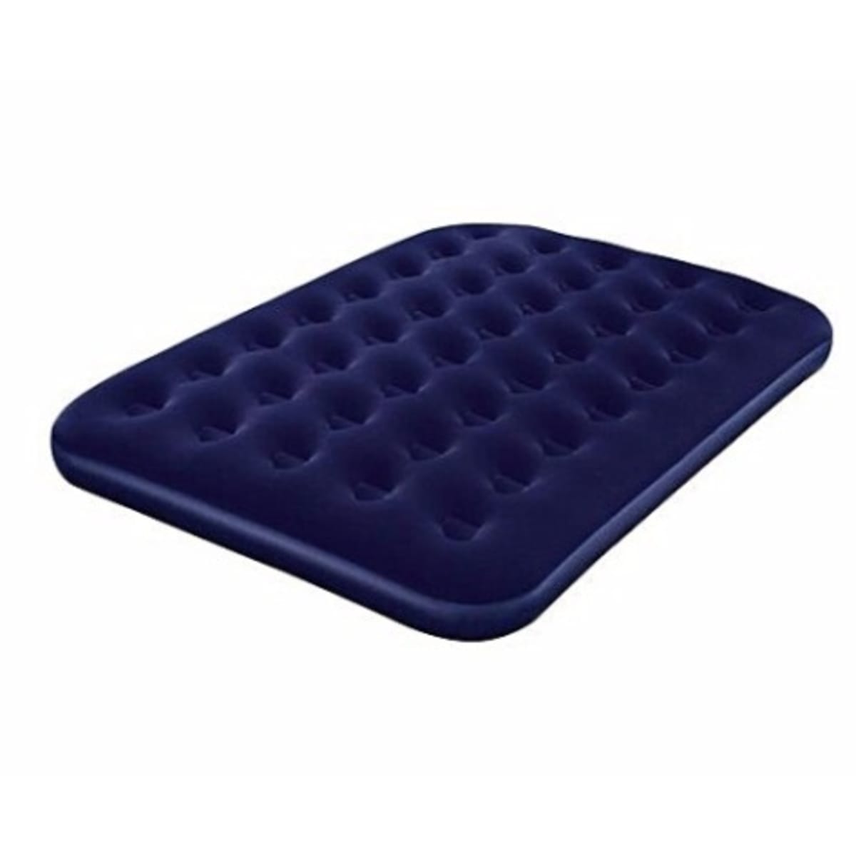 Flocked airbed deluxe store double with pump