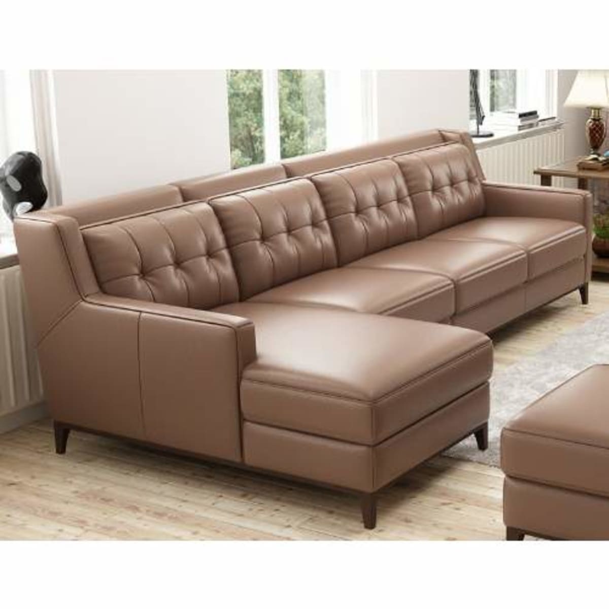 Leather sofa designs l outlet shape