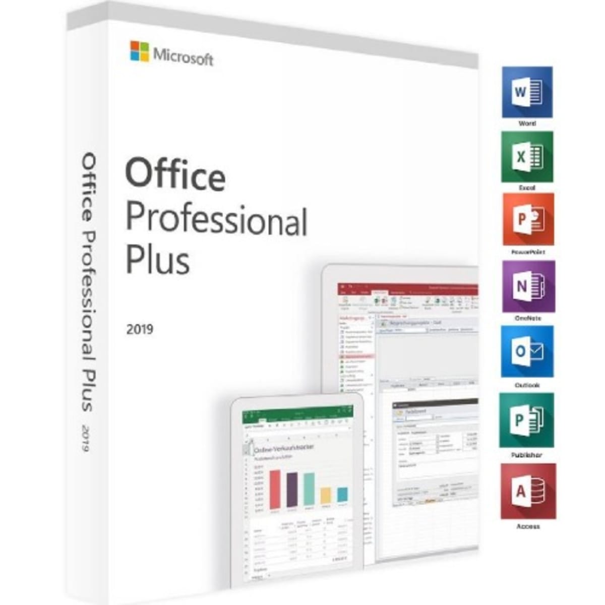 Microsoft Office 2019 Professional plus 1PC 32bit 64bitプロダクトキー正規日本語版ダウンロード版 Microsoft Office 2019 Home and Businessパッケージ版