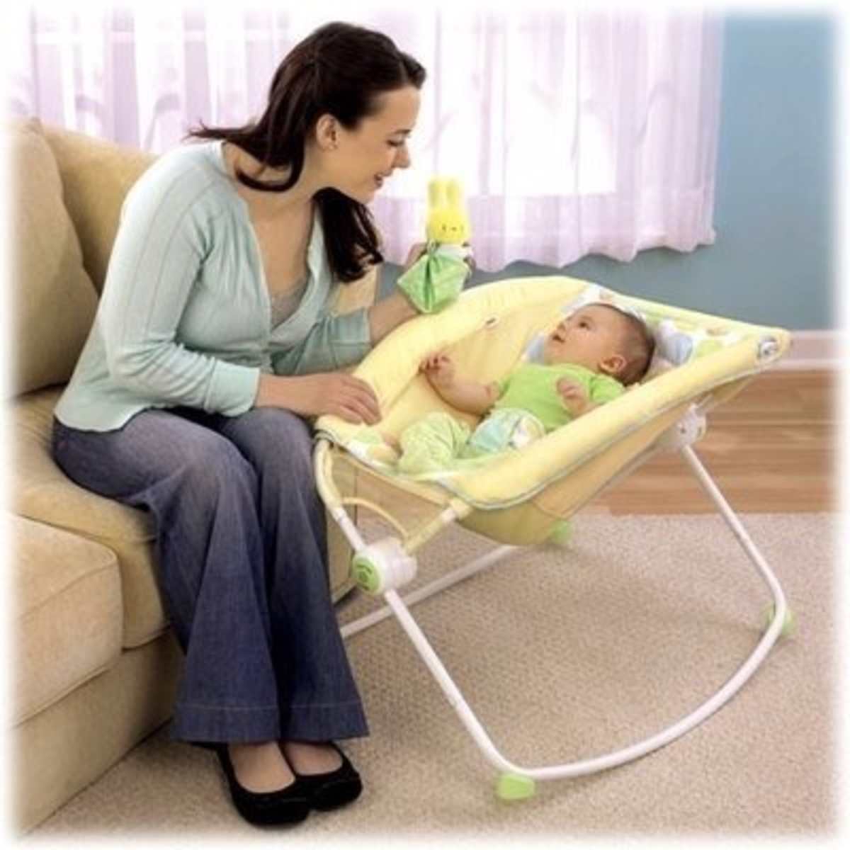 Fisher price rock n play yellow shop