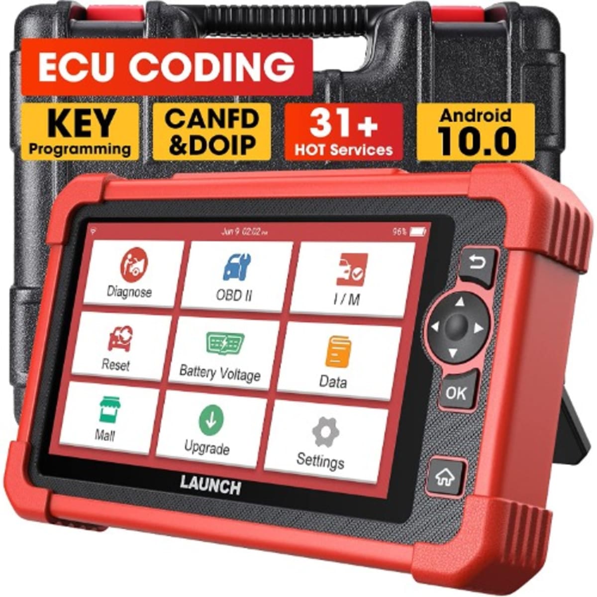 LAUNCH X431 V PRO Bi-Directional Scan Tool Full System Scanner,Key  Programming,Reset Functions ABS Bleeding,TPMS,EPB,SAS,DPF,BMS,ECU  Coding,Injector Coding, Full Connector Kit- Free Update - USA TOOLS