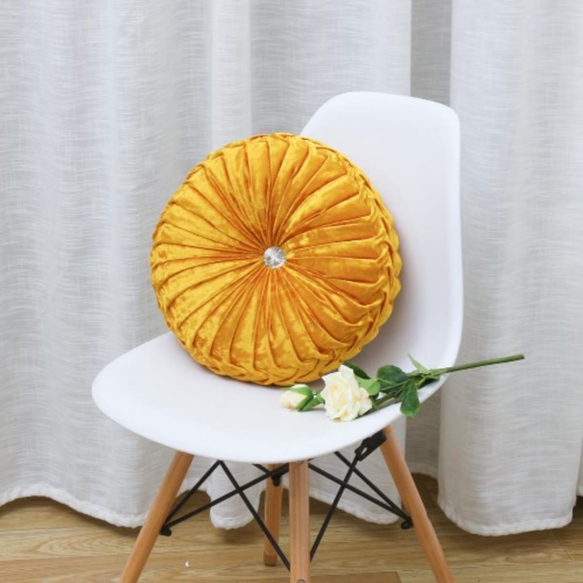 Gold round throw pillows shop