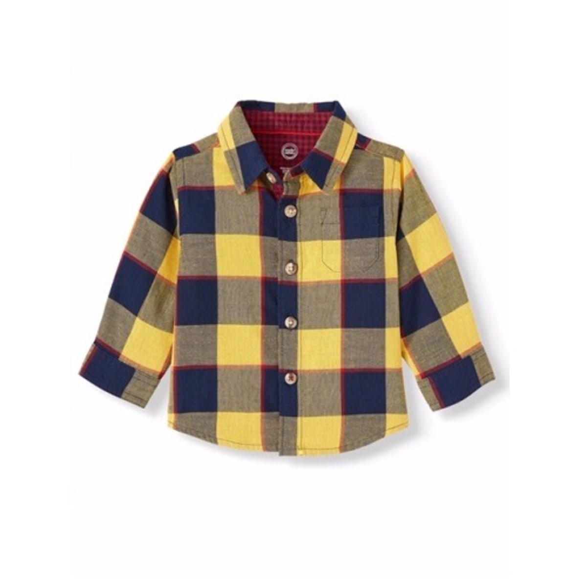 toddler boy yellow plaid shirt