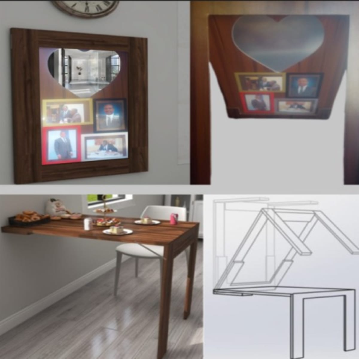 Convertible sales wall table
