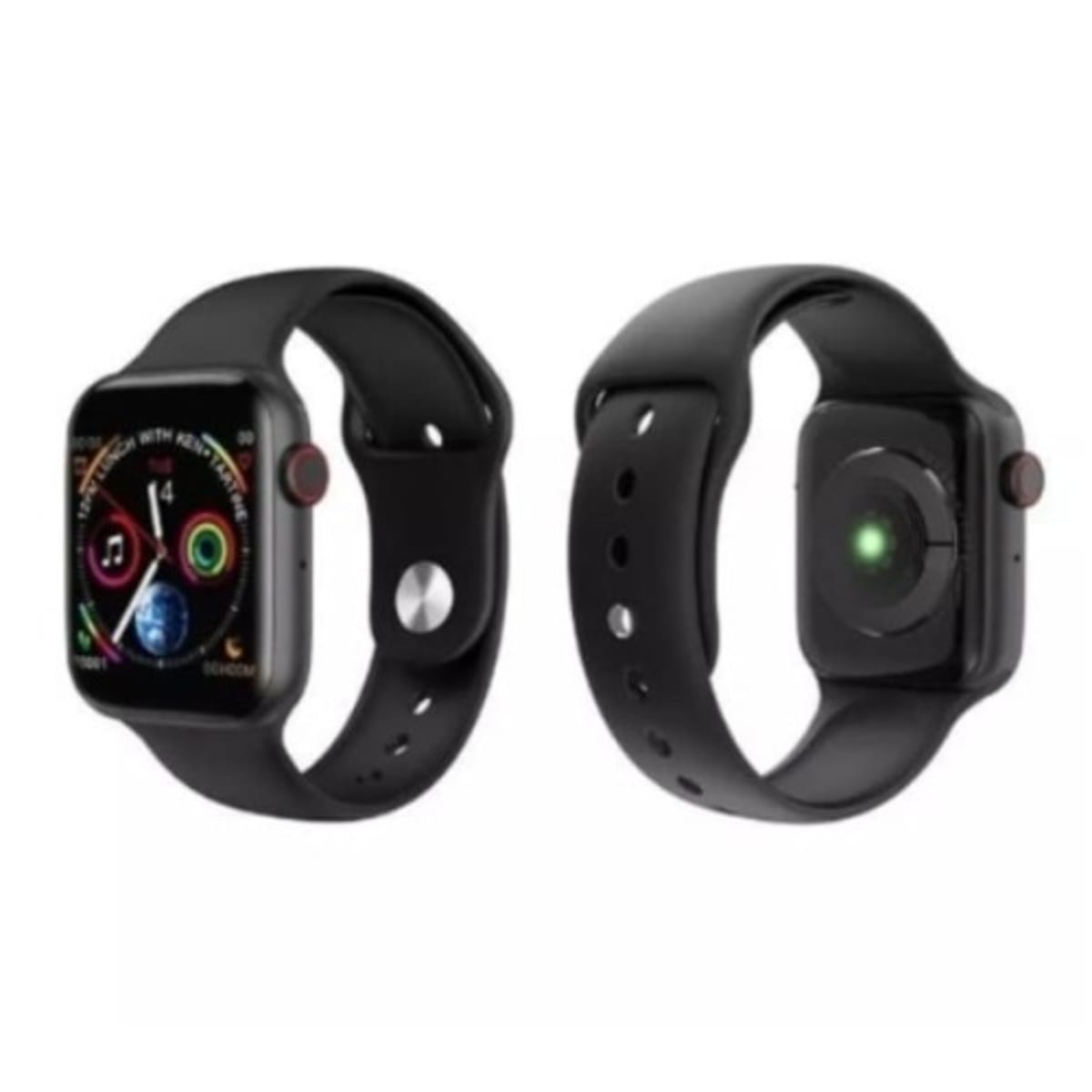 Series 5 Full Screen Touch Option Smart Watch Black Konga