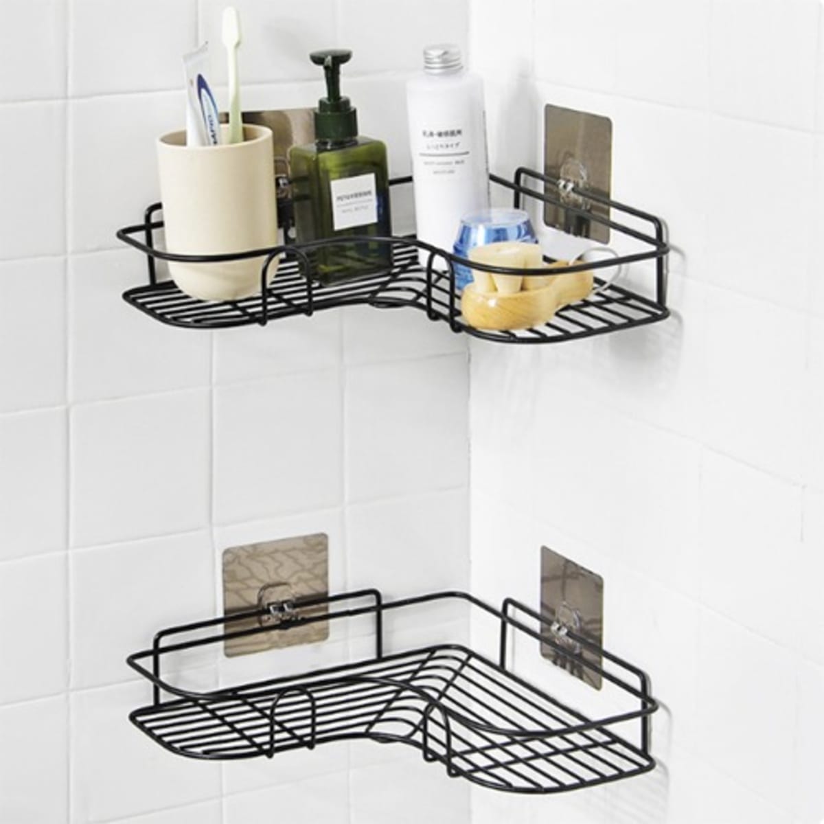 1pc Bathroom Shelf, Wall Hanging Toilet Storage Rack, Stainless