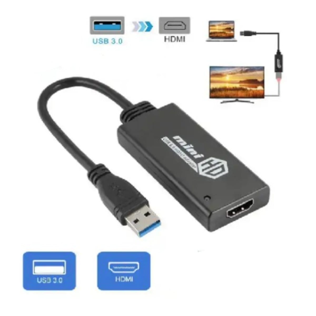 rør Tag ud skuffet USB 3.0 To HDMI Video Adapter Converter | Konga Online Shopping