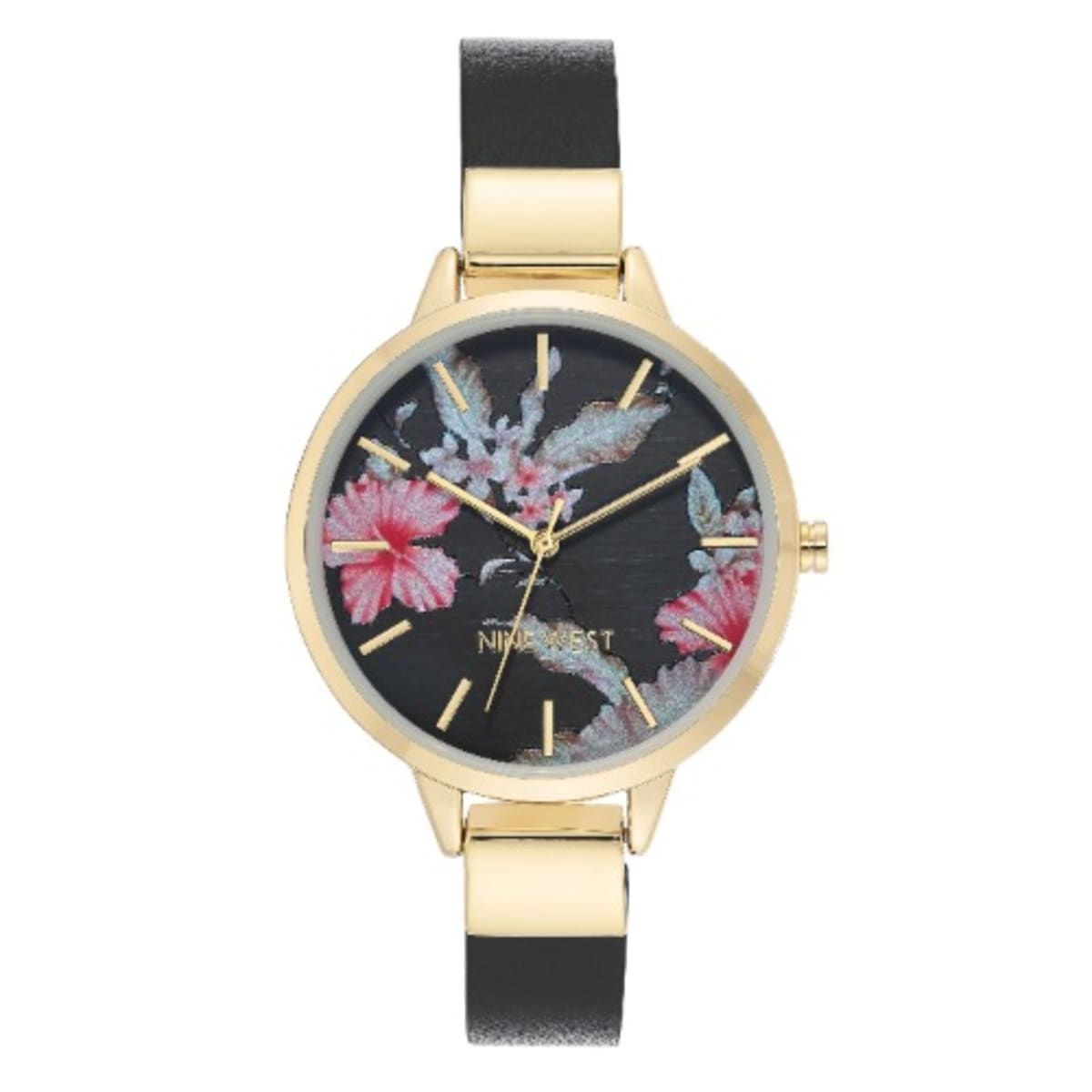 Floral discount dial watch