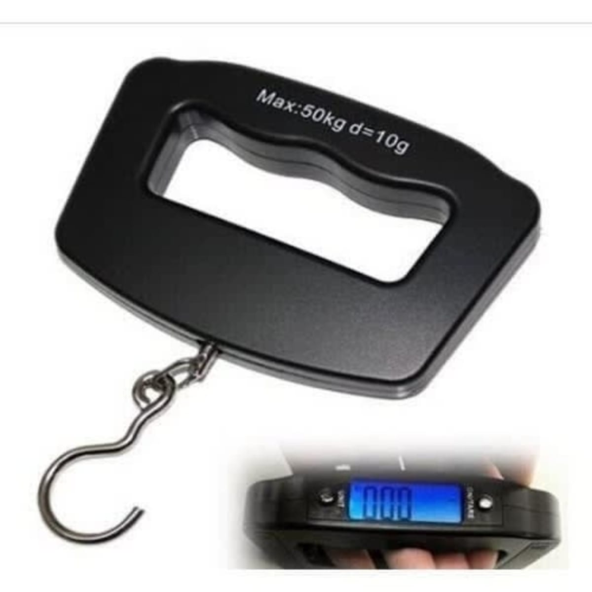 Portable Handheld Electronic Scale For Luggage Weighing, Max 50kg Capacity