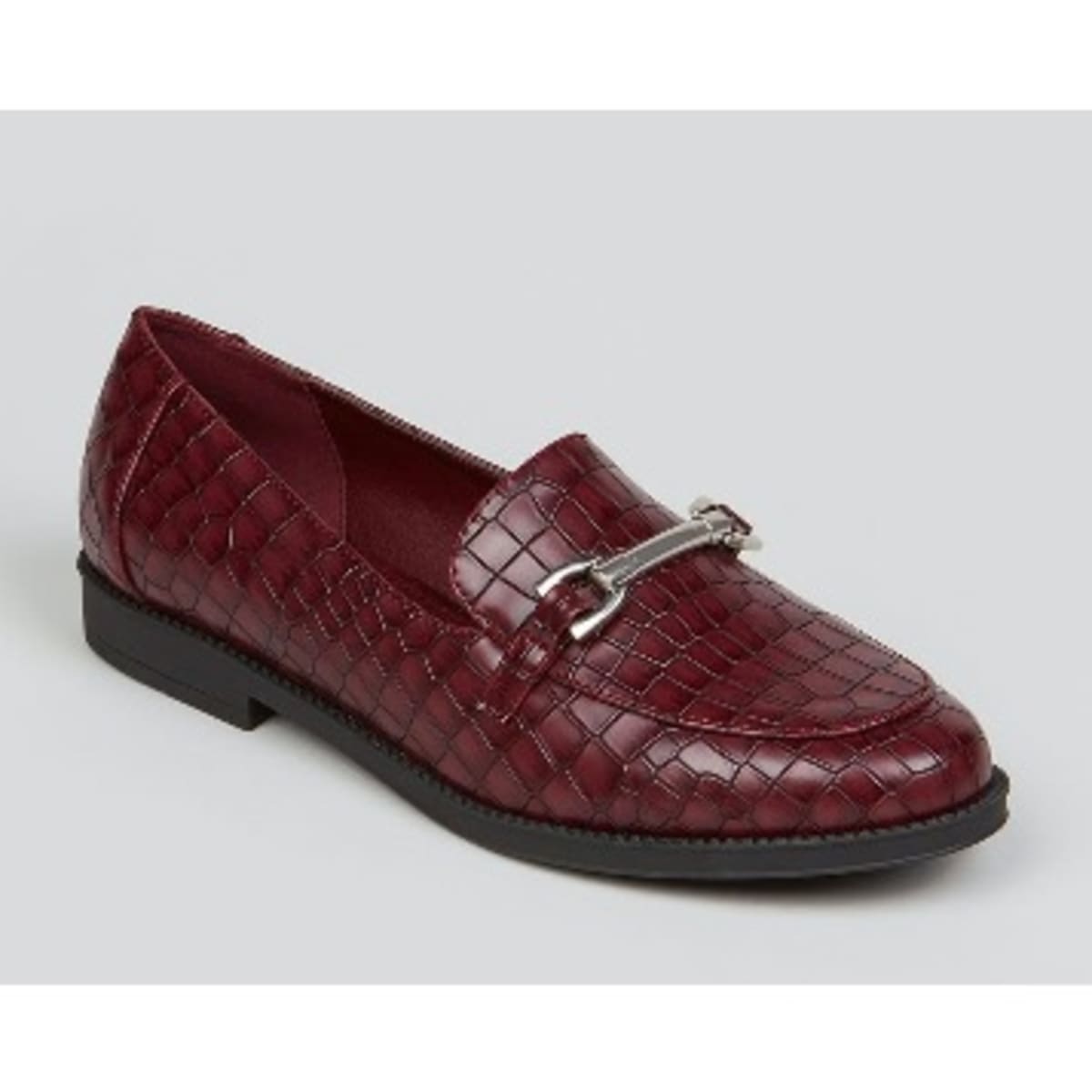 Mock croc loafers on sale