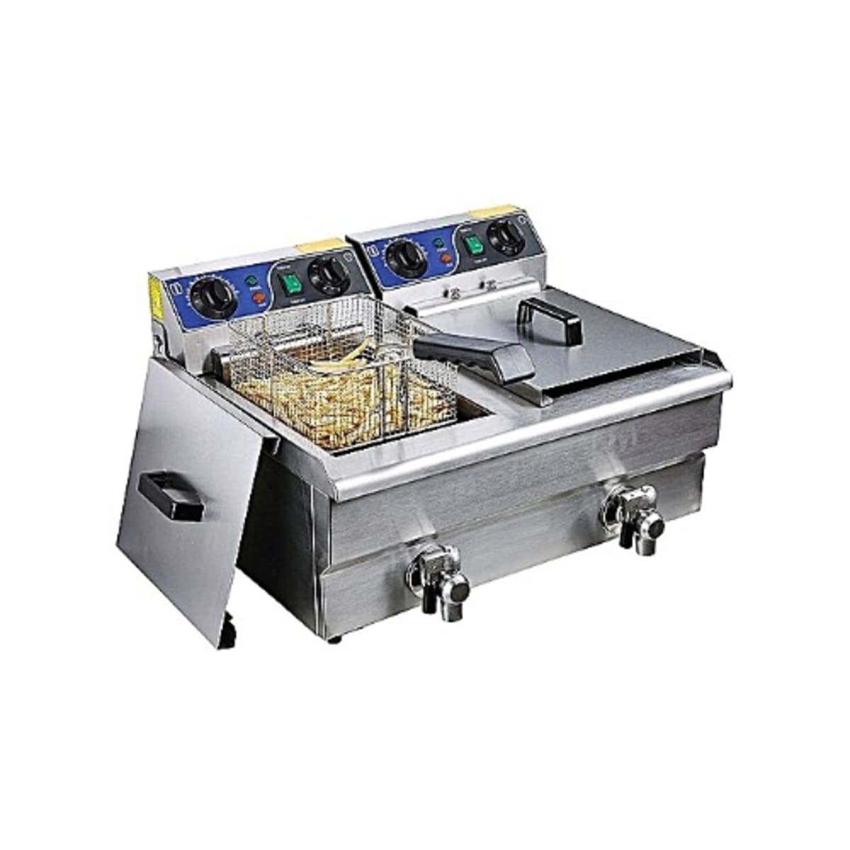 Commercial electric deep outlet fryer