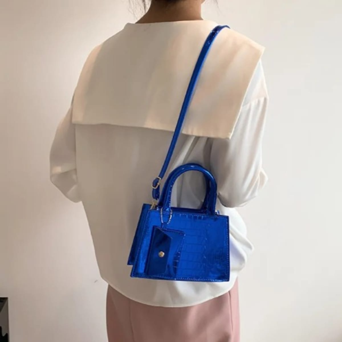 Navy blue store ladies bags